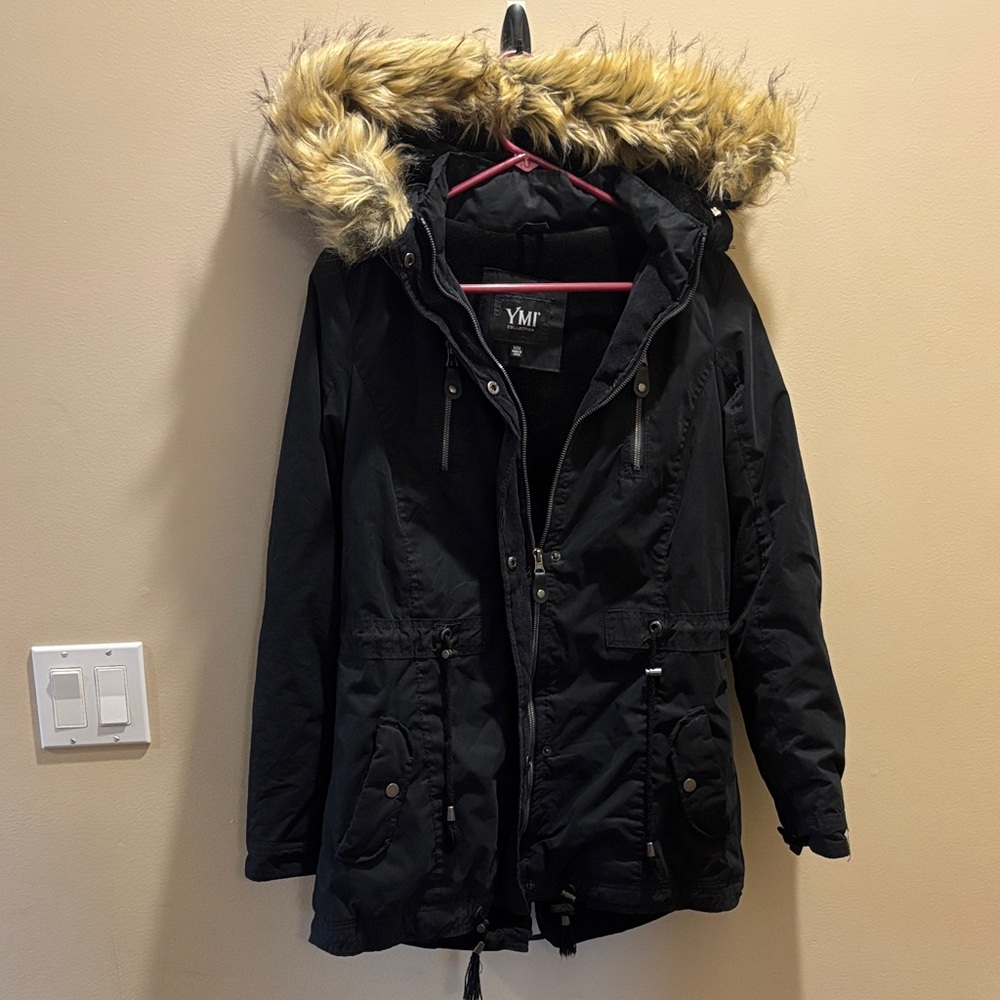 YMI winter coat with Faux Fur Trim